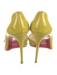 Christian Louboutin Patent Leather Cutout Accent D'Orsay Pumps