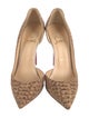 Christian Louboutin Animal Print Cutout Accent D'Orsay Pumps