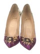 Christian Louboutin Satin Tie-Dye Print Pumps
