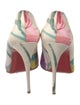 Christian Louboutin Satin Tie-Dye Print Pumps