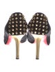Christian Louboutin Spike Accents Suede Pumps