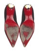 Christian Louboutin Spike Accents Suede Pumps