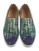 Christian Louboutin Spike Accents Canvas Sneakers