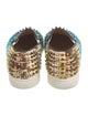 Christian Louboutin Spike Accents Canvas Sneakers