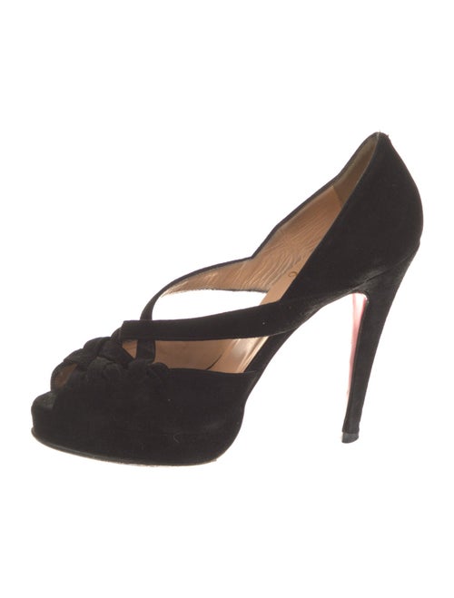 Christian Louboutin Suede D'Orsay Pumps