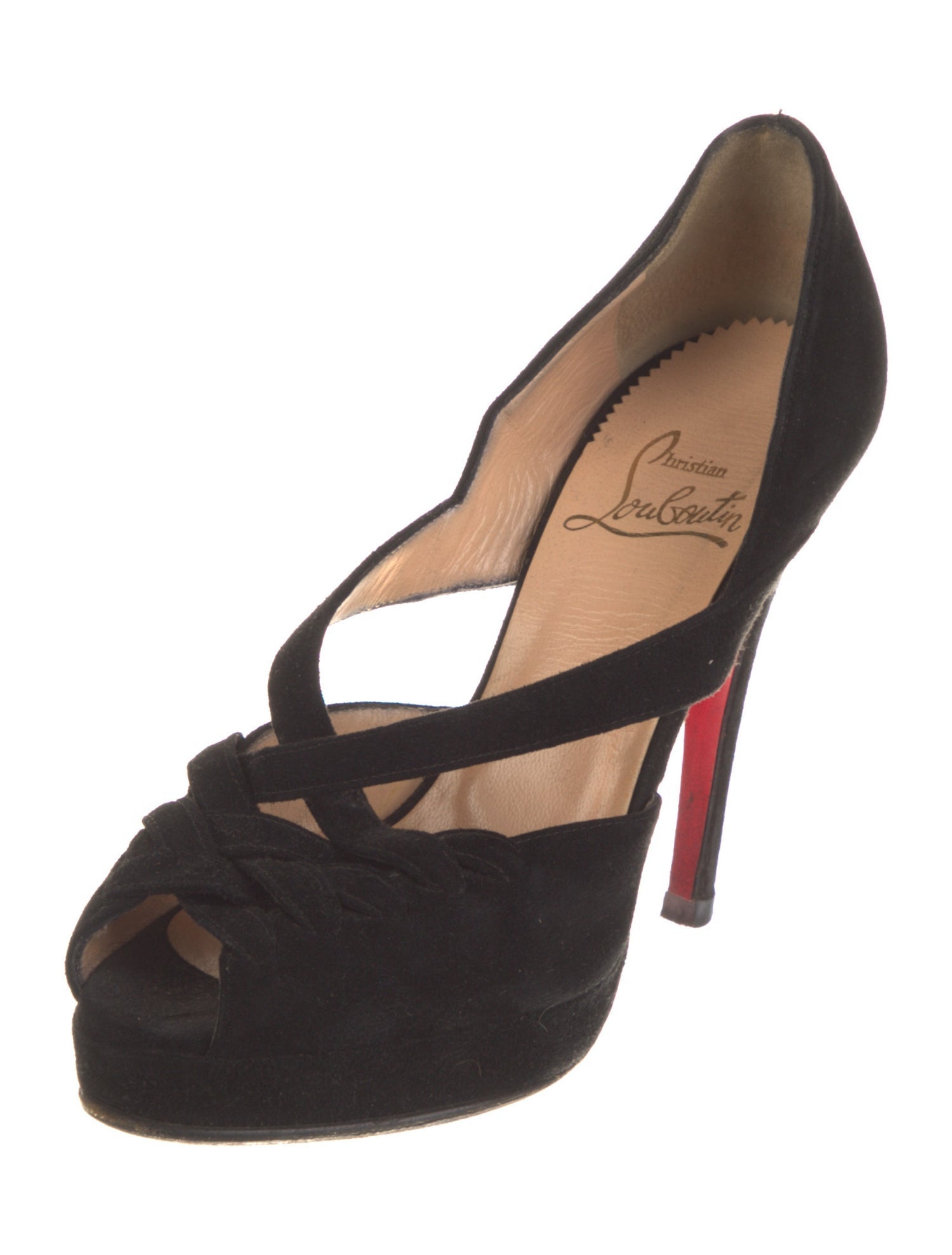 Christian Louboutin Suede D'Orsay Pumps