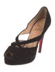 Christian Louboutin Suede D'Orsay Pumps
