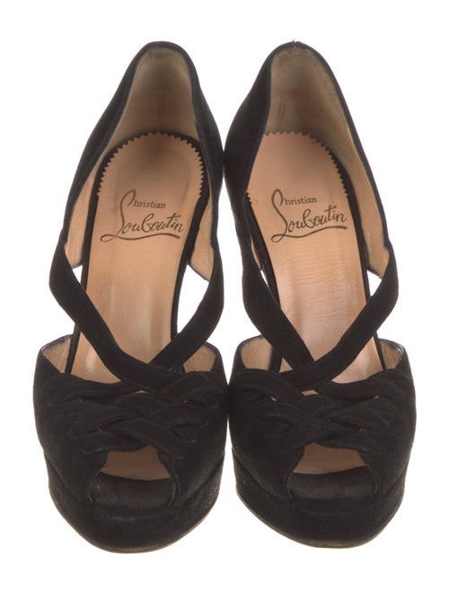 Christian Louboutin Suede D'Orsay Pumps