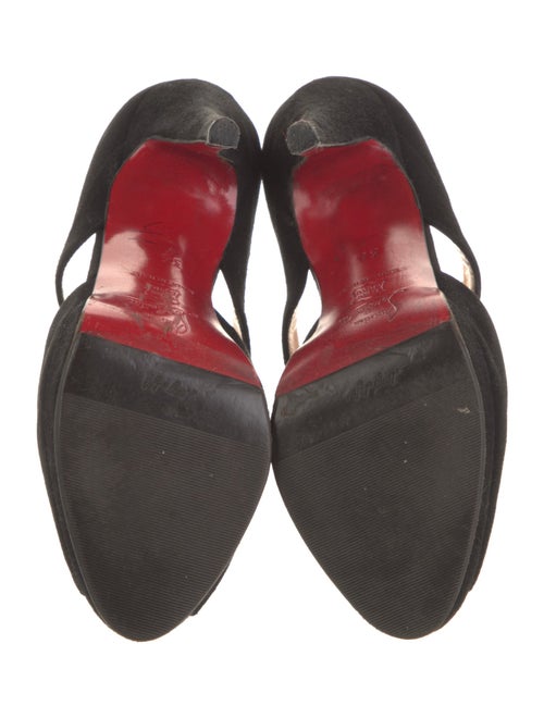 Christian Louboutin Suede D'Orsay Pumps