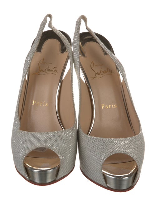 Christian Louboutin Leather Slingback Sandals