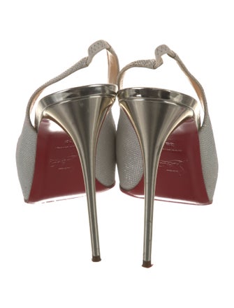 Christian Louboutin Leather Slingback Sandals