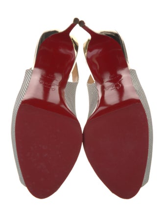 Christian Louboutin Leather Slingback Sandals