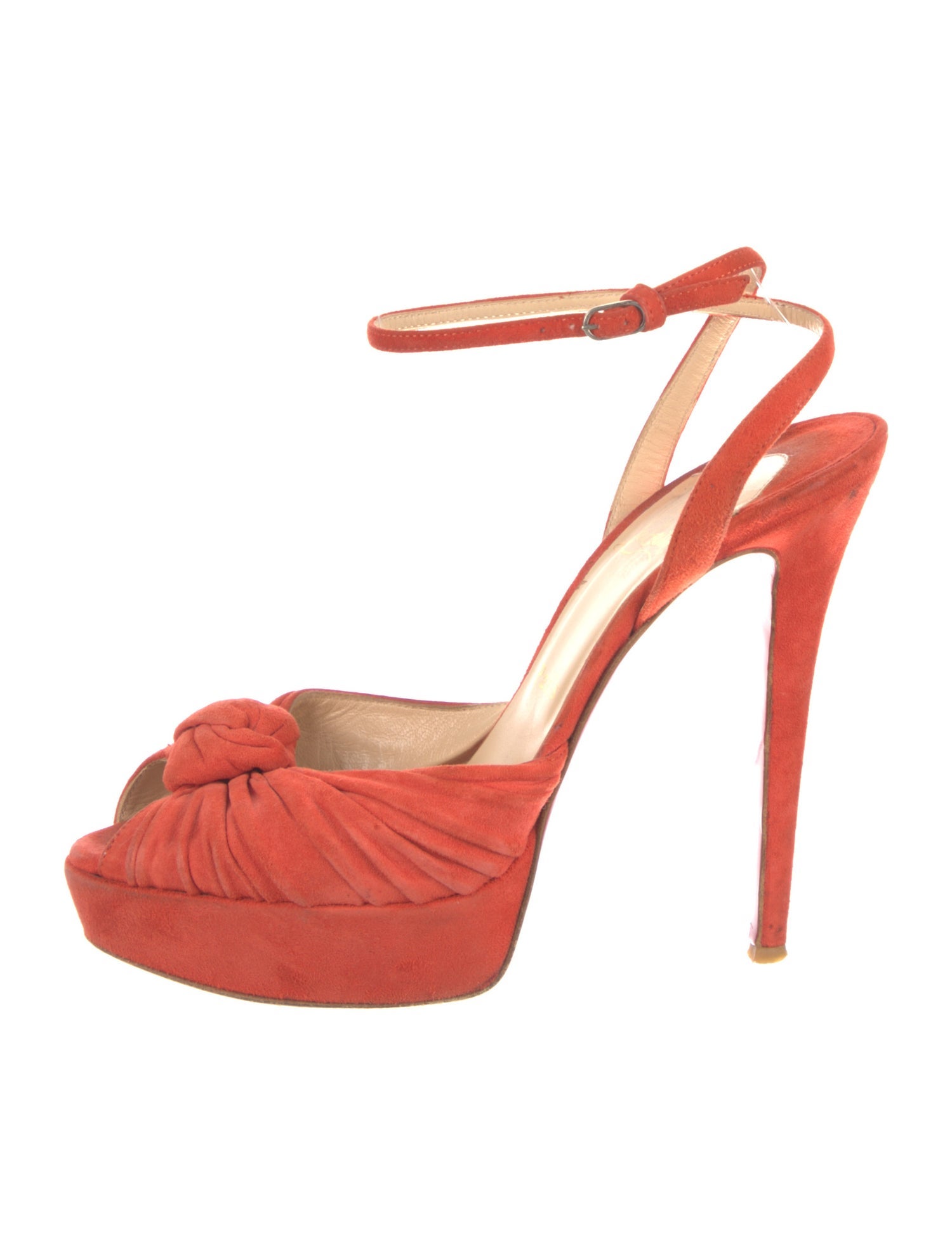 Christian Louboutin Suede Slingback Pumps