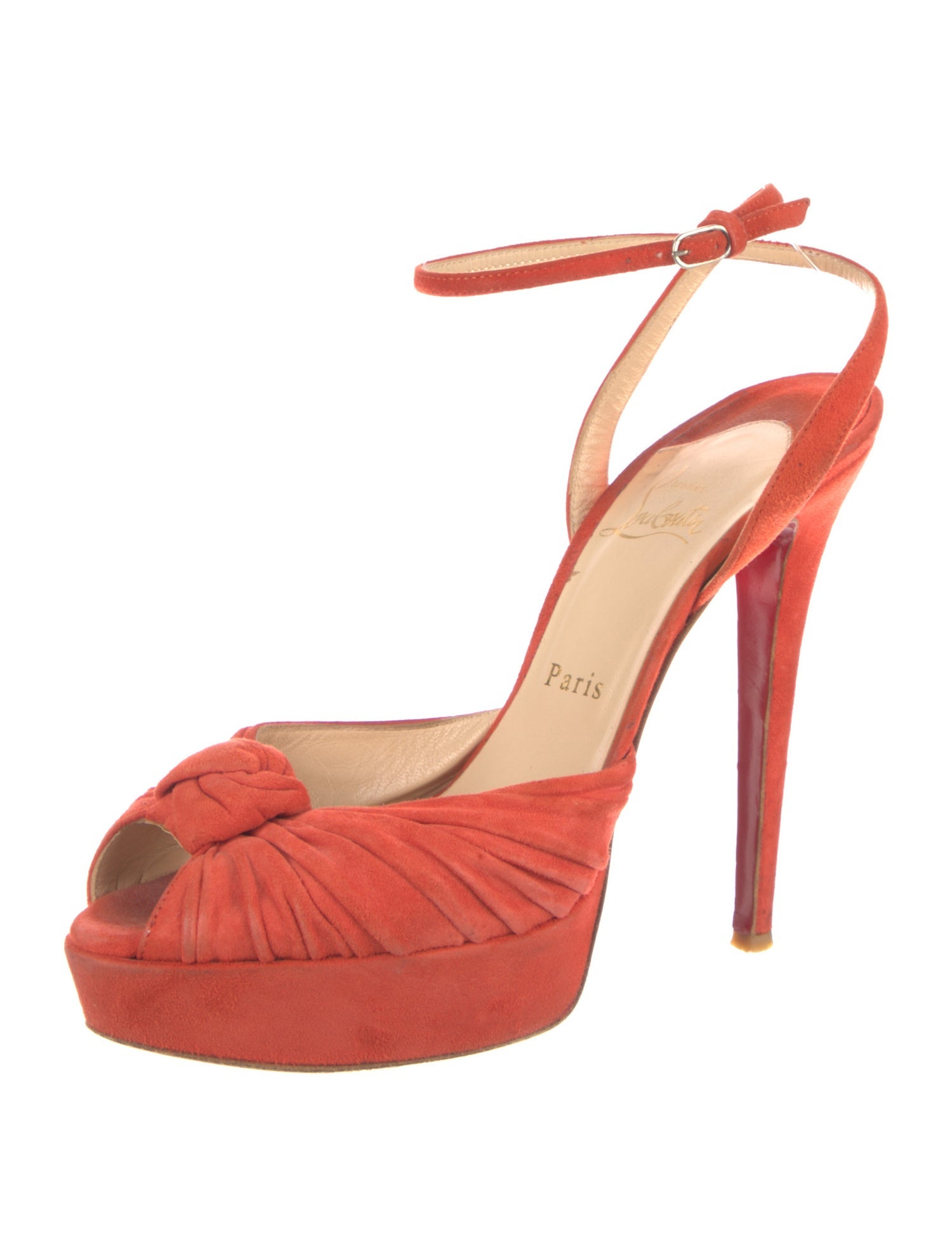 Christian Louboutin Suede Slingback Pumps