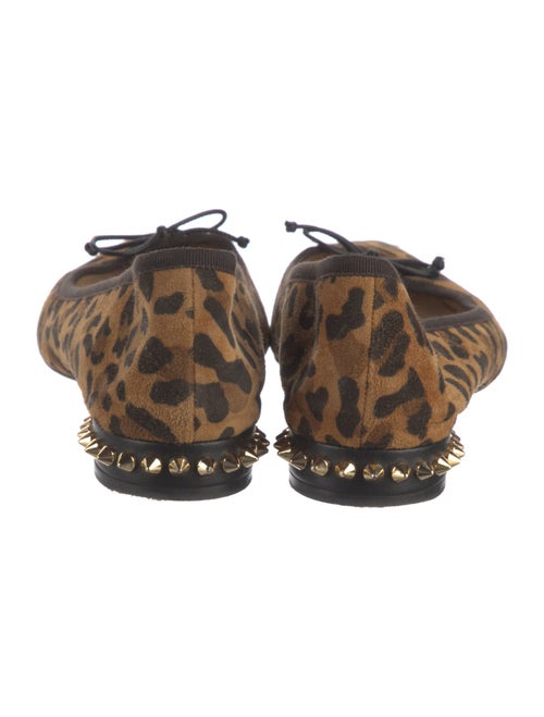 Christian Louboutin Spike Accents Suede Ballet Flats