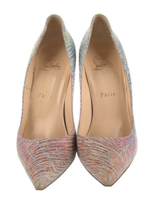 Christian Louboutin Suede Printed Pumps