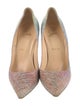 Christian Louboutin Suede Printed Pumps