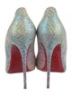 Christian Louboutin Suede Printed Pumps
