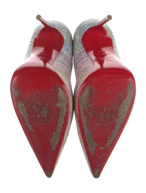 Christian Louboutin Suede Printed Pumps