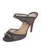 Christian Louboutin Mesh Polka Dot Print Slides