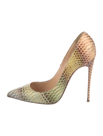 Christian Louboutin Snakeskin Animal Print Pumps