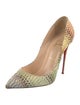 Christian Louboutin Snakeskin Animal Print Pumps