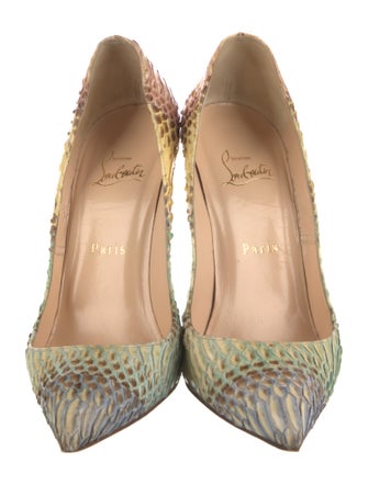 Christian Louboutin Snakeskin Animal Print Pumps