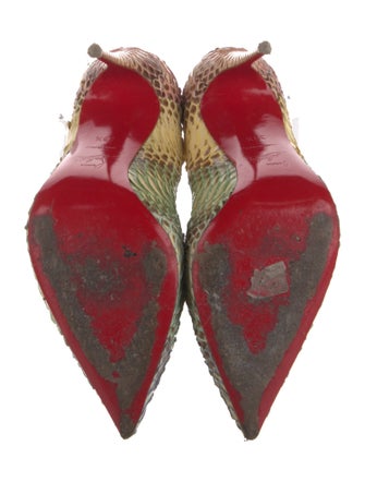 Christian Louboutin Snakeskin Animal Print Pumps