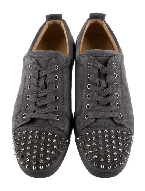 Christian Louboutin Spike Accents Suede Sneakers