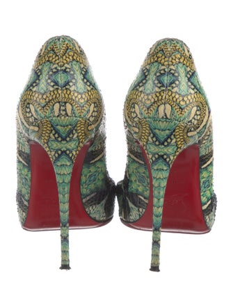 Christian Louboutin Snakeskin Printed Pumps