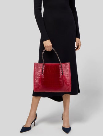 Christian Louboutin Embossed Leather Tote