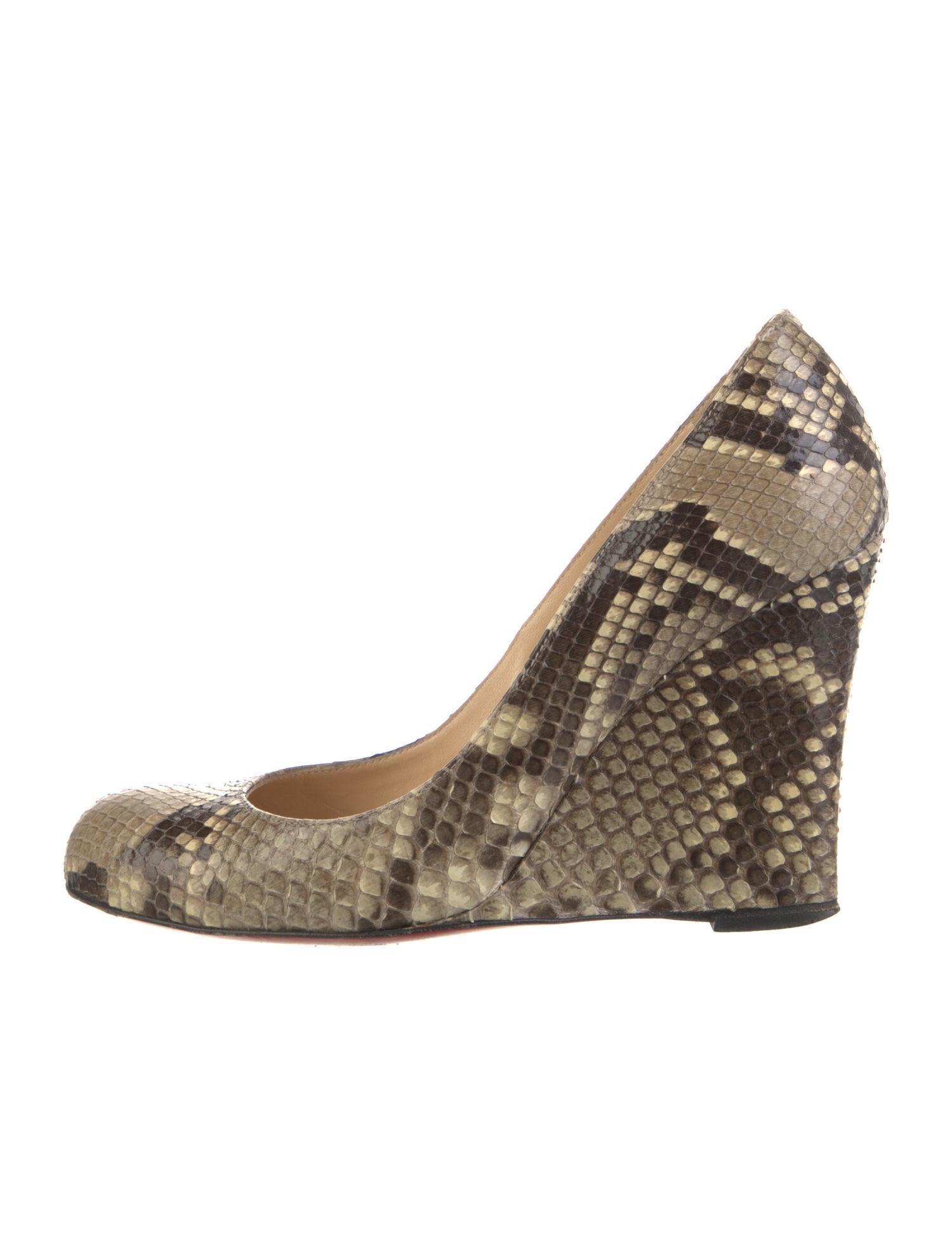 Christian Louboutin Snakeskin Animal Print Pumps