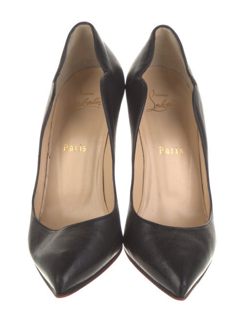 Christian Louboutin Leather Scalloped Accent Pumps