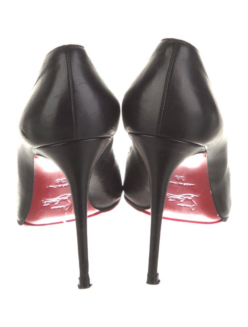 Christian Louboutin Leather Scalloped Accent Pumps