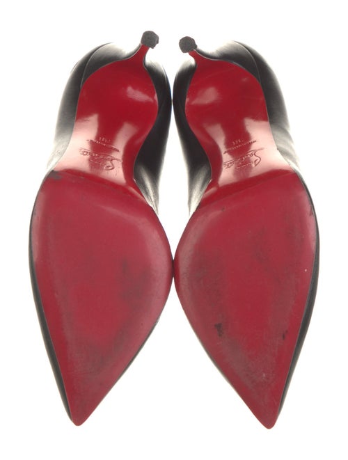 Christian Louboutin Leather Scalloped Accent Pumps