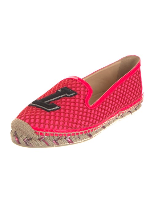 Christian Louboutin Mesh Embroidered Accent Espadrilles