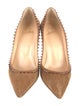 Christian Louboutin Spike Accents Suede Pumps