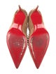 Christian Louboutin Spike Accents Suede Pumps