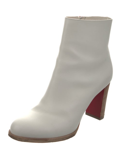 Christian Louboutin Leather Studded Accents Boots