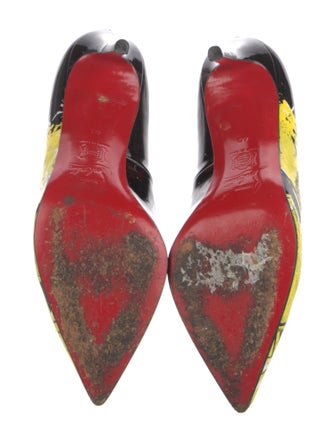 Christian Louboutin Patent Leather Printed Pumps