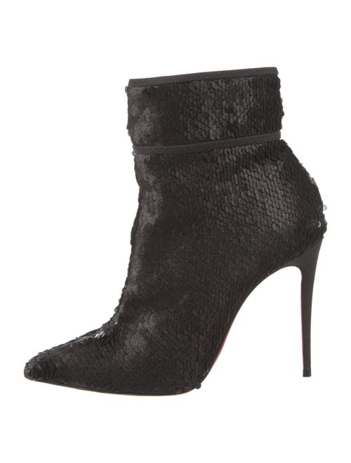 Christian Louboutin Sequins Glitter Accents Boots