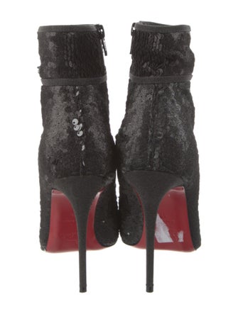 Christian Louboutin Sequins Glitter Accents Boots