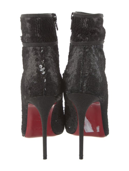 Christian Louboutin Sequins Glitter Accents Boots