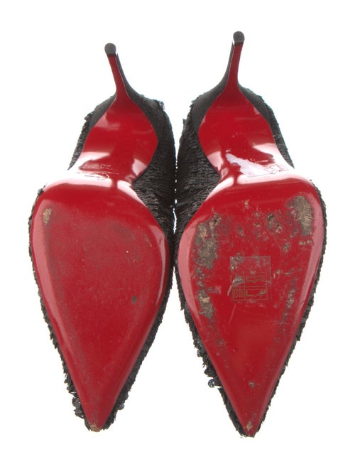 Christian Louboutin Sequins Glitter Accents Boots