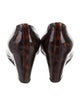 Christian Louboutin Patent Leather Animal Print Pumps