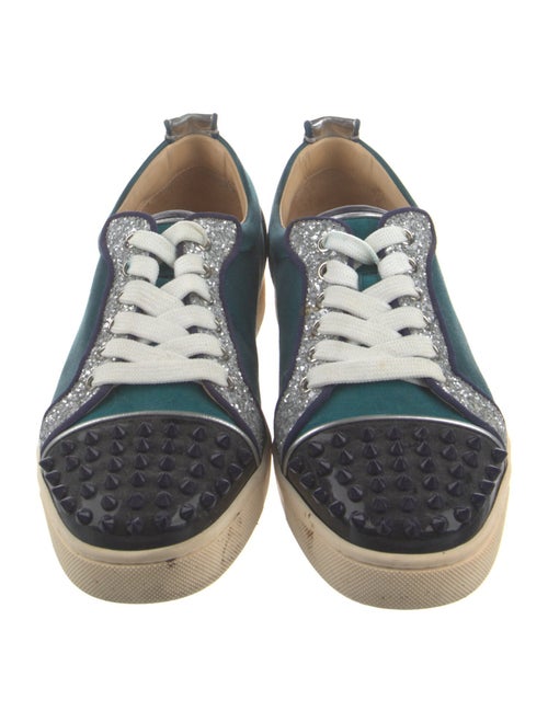 Christian Louboutin Spike Accents Suede Sneakers