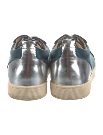 Christian Louboutin Spike Accents Suede Sneakers