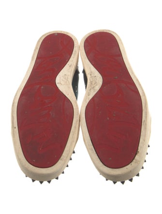Christian Louboutin Spike Accents Suede Sneakers