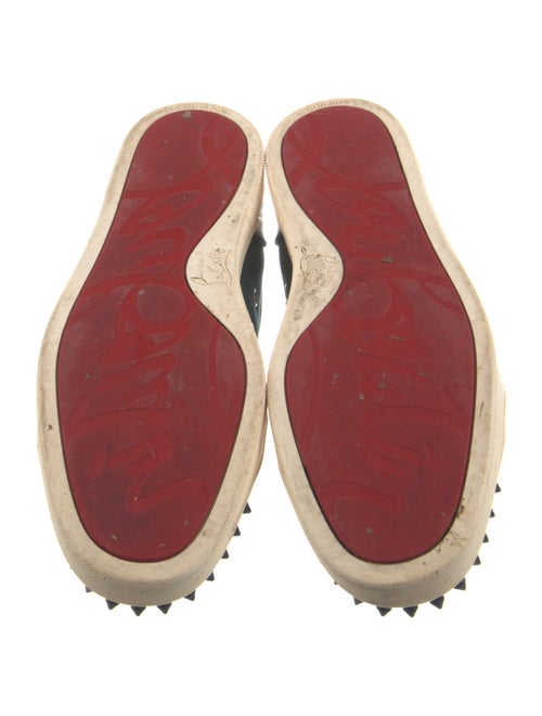 Christian Louboutin Spike Accents Suede Sneakers