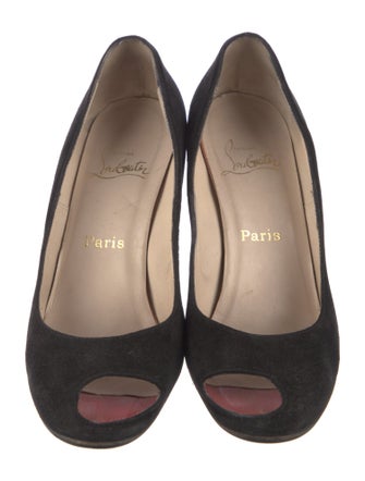 Christian Louboutin Suede Slingback Sandals